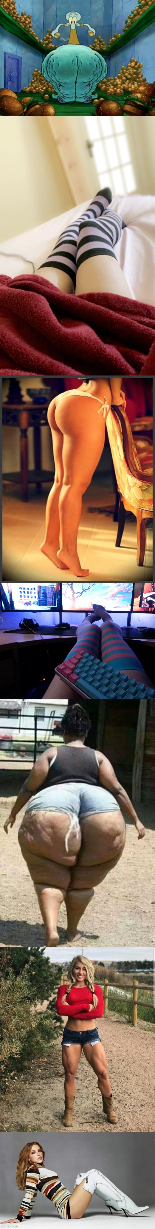 image tagged in squidward fat thighs,thigh high impact font,thick thight,programmer socks,thunder thighs,thighs | made w/ Imgflip meme maker