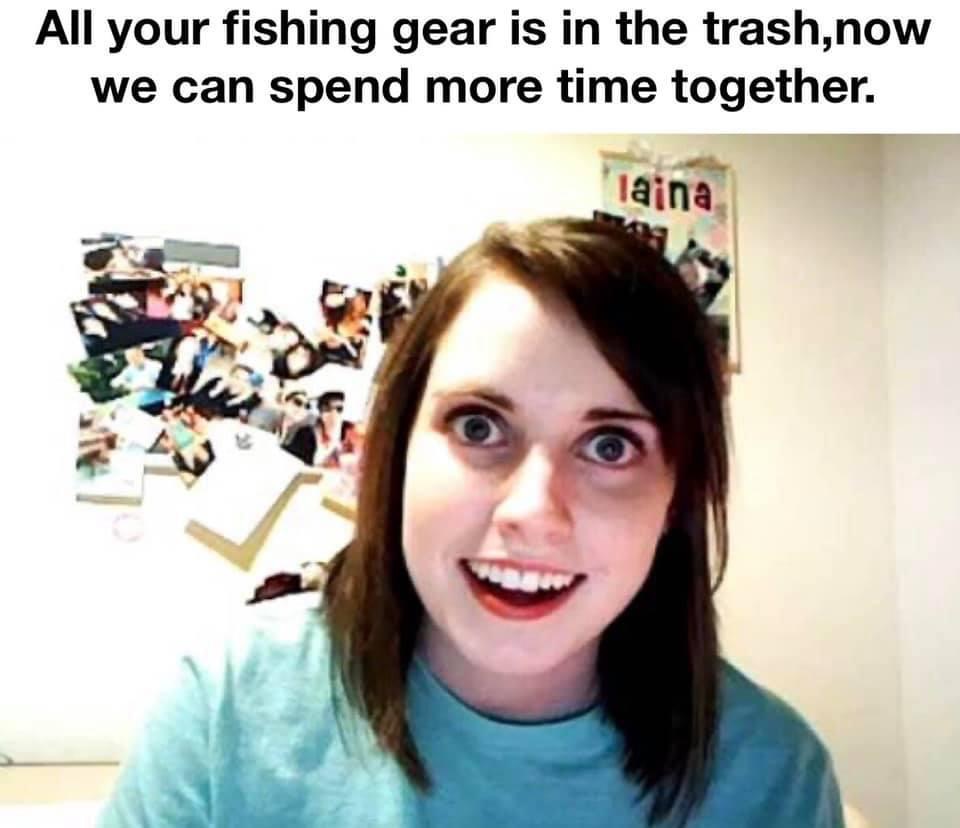 Fishing Girl Blank Meme Template