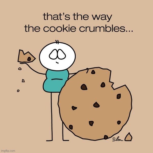 That’s the way the cookie crumbles | image tagged in that s the way the cookie crumbles | made w/ Imgflip meme maker