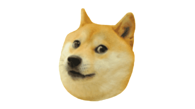 High Quality Doge head Blank Meme Template