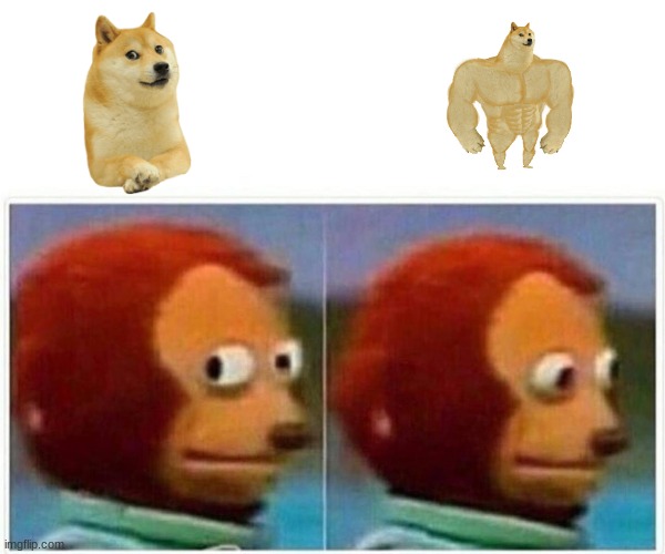 doge | image tagged in memes,monkey puppet | made w/ Imgflip meme maker