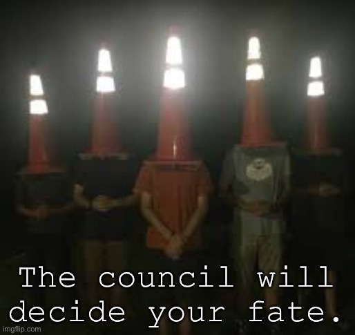 The Council will decide your fate | The council will decide your fate. | image tagged in the council will decide your fate | made w/ Imgflip meme maker