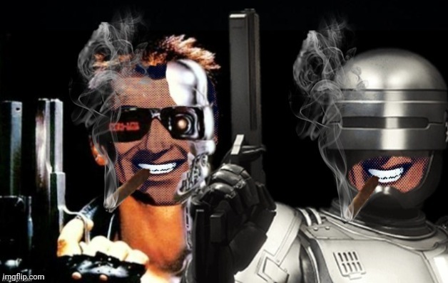 Stranganator and Strabocop | image tagged in stranganator strabocop,robocop,terminator,drstrangmeme | made w/ Imgflip meme maker