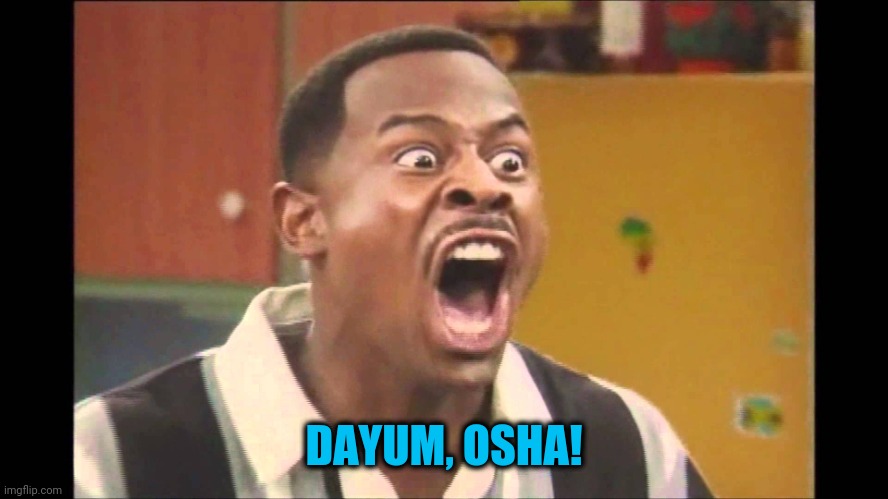 Martin Lawrence | DAYUM, OSHA! | image tagged in martin lawrence | made w/ Imgflip meme maker