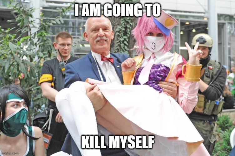 mikke femboy | I AM GOING TO; KILL MYSELF | image tagged in mikke femboy | made w/ Imgflip meme maker