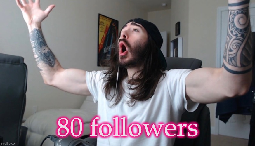 Huzzah | 80 followers | image tagged in demisexual_sponge | made w/ Imgflip meme maker