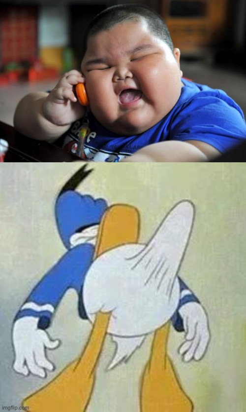 image tagged in fat asian kid,erection donald | made w/ Imgflip meme maker