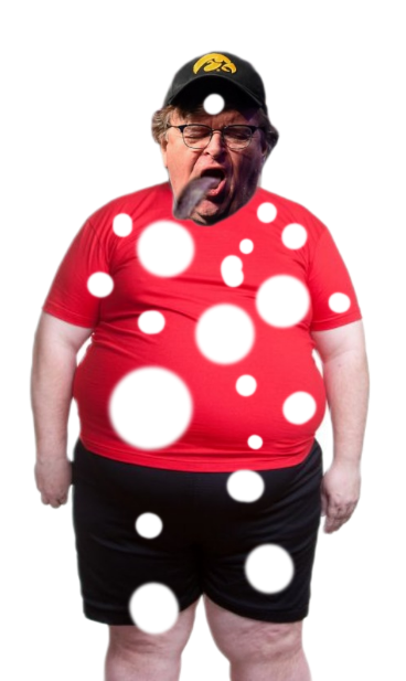 Michael Moore with holes Blank Meme Template