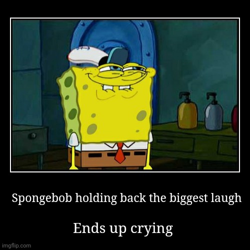 spongebob holding in laughter