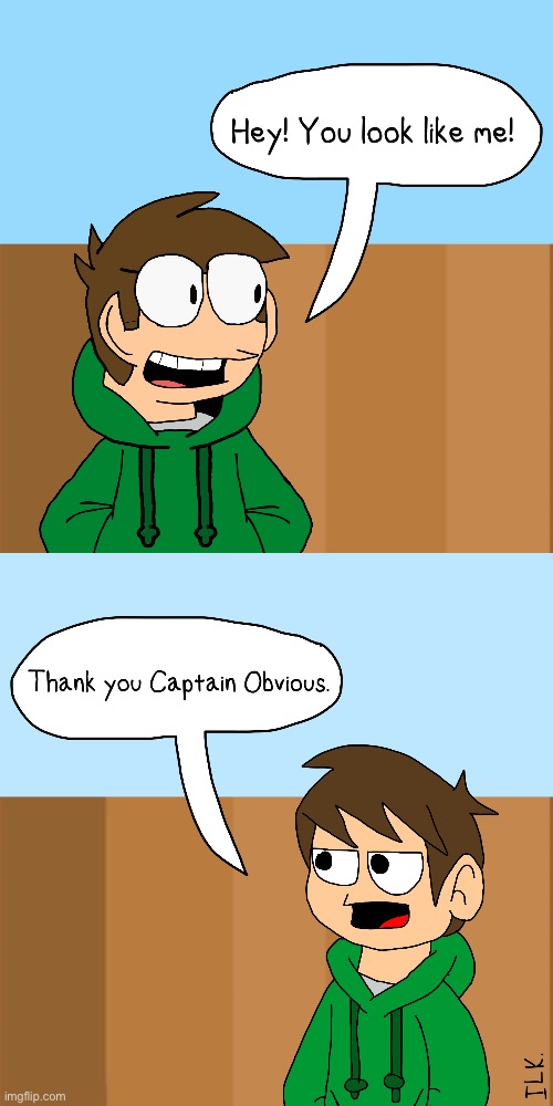 Legacy Edd meets Classic Edd | image tagged in eddsworld,comics/cartoons | made w/ Imgflip meme maker