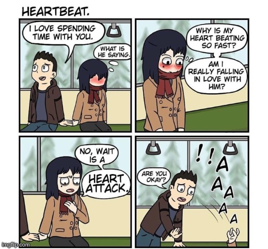 Heartbeat by TonyBTS2 (Demilked comics No. 4) | image tagged in demilked,comics,funny,memes,unexpected | made w/ Imgflip meme maker