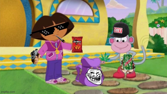 MLG Madness | image tagged in dora the explorer,mlg | made w/ Imgflip meme maker