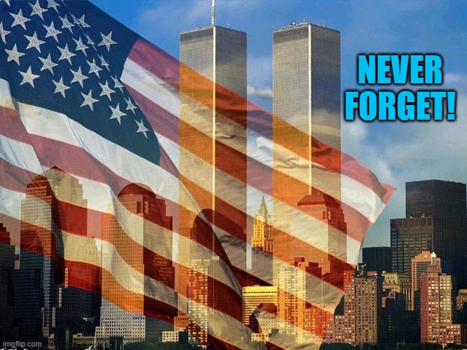 remember 911 | NEVER FORGET! | image tagged in september 11,2001,never forget | made w/ Imgflip meme maker