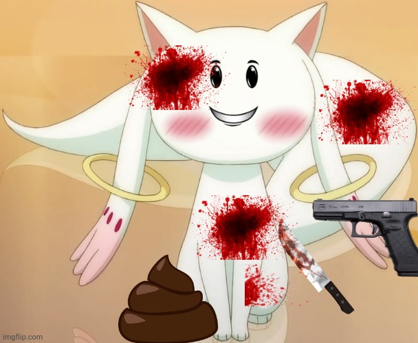 We finally defeated kyubey | made w/ Imgflip meme maker