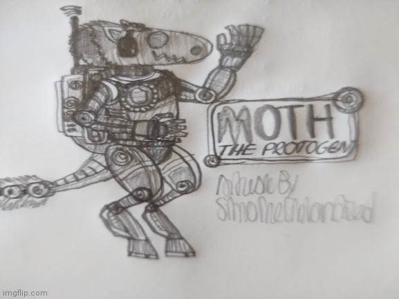 Moth The Protogen (Fan-Artwork) - By SimoTheFinlandized | image tagged in furry,art | made w/ Imgflip meme maker
