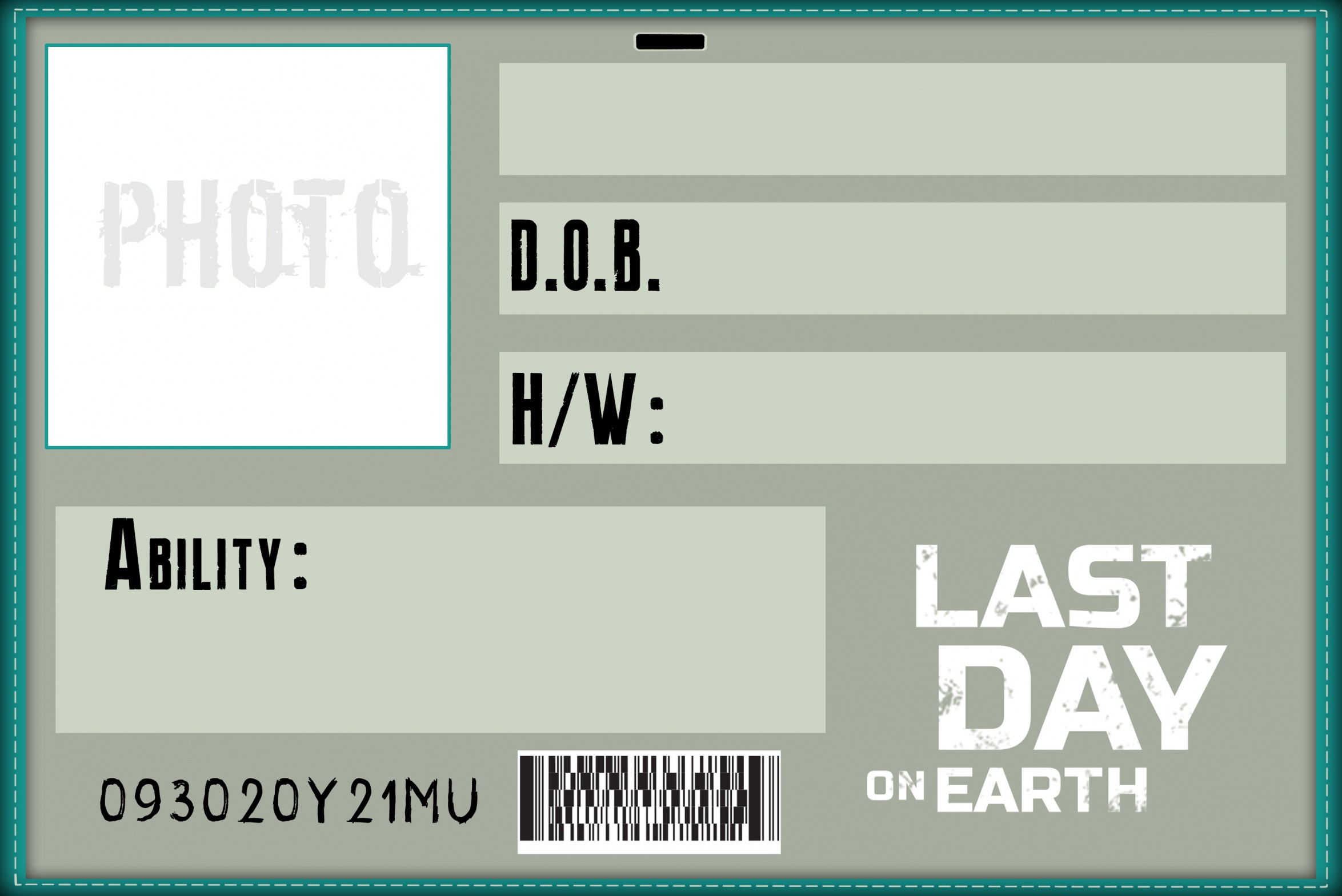 High Quality Last Day On Earth Card Blank Meme Template