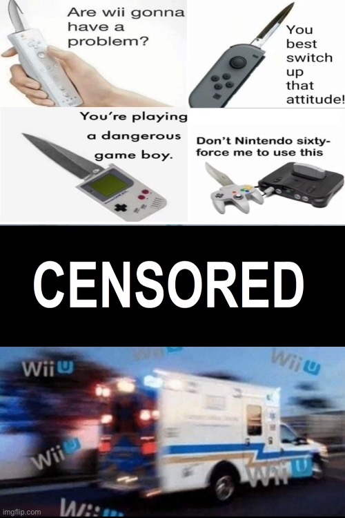 Are wii gonna have a problem!? | image tagged in violence | made w/ Imgflip meme maker