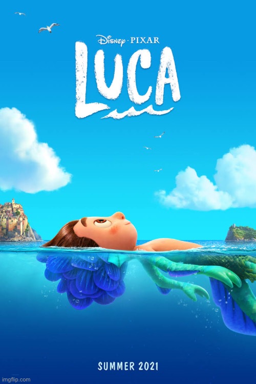 Luca movie poster | image tagged in luca movie poster | made w/ Imgflip meme maker