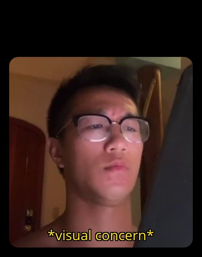 Brandon Chen is visually concerned... Blank Meme Template