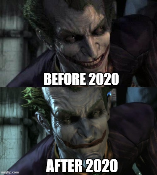 High Quality Even the Joker is tired of covid Blank Meme Template