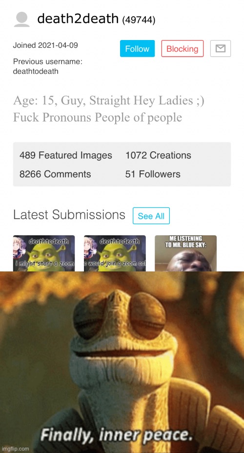 image tagged in finally inner peace | made w/ Imgflip meme maker