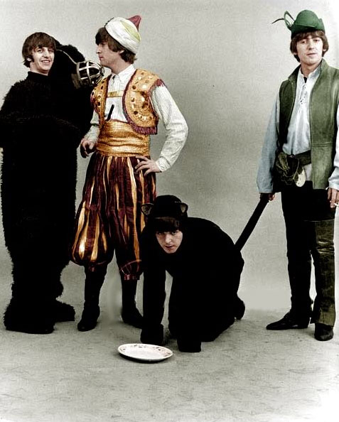 Beatles dress up Blank Meme Template