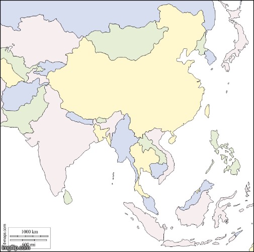 Asia Map | image tagged in asia map | made w/ Imgflip meme maker