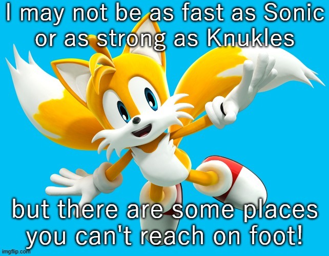 Everyone has something only they can do. | image tagged in tails is flying,equality,skills | made w/ Imgflip meme maker