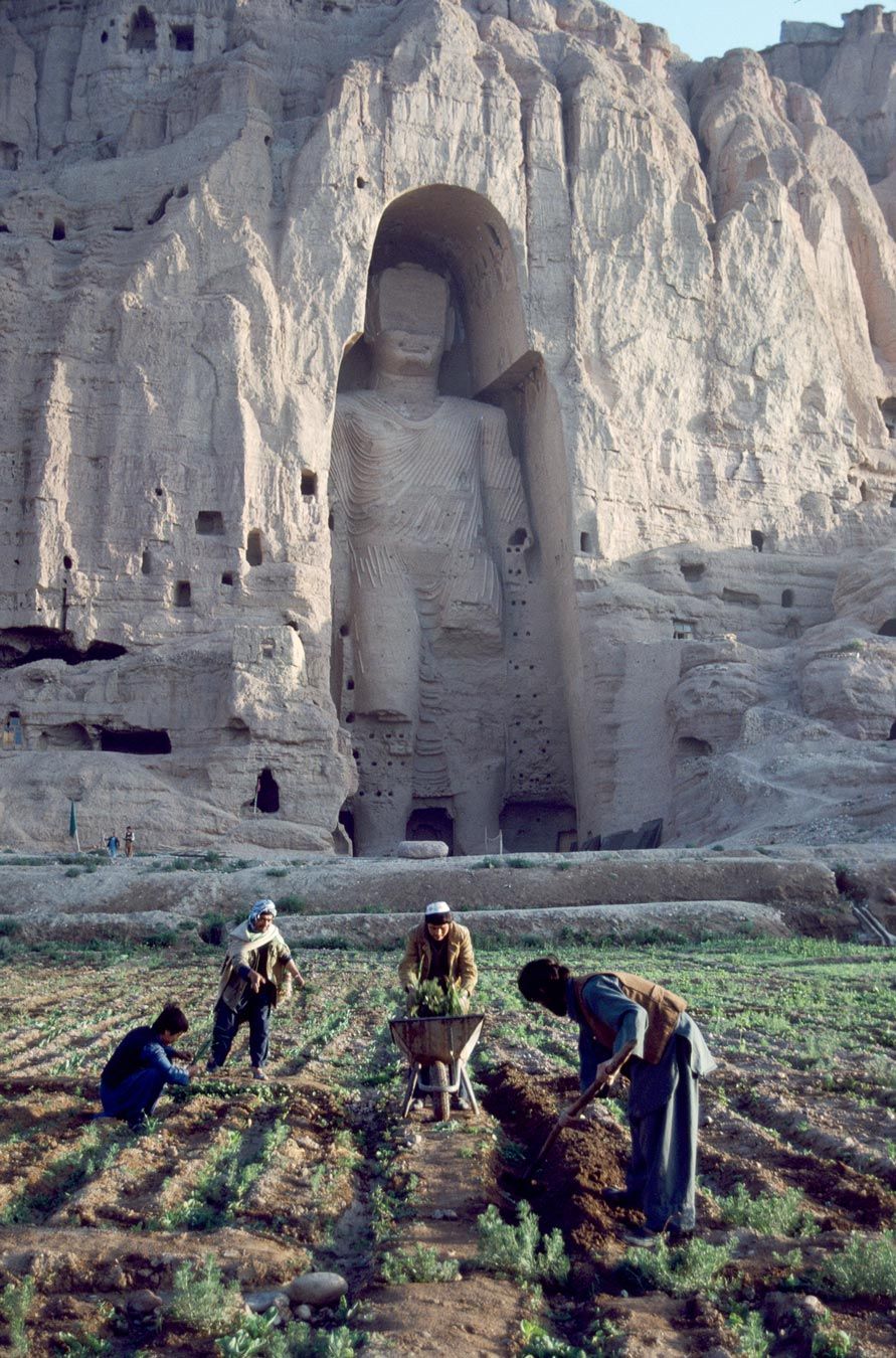 High Quality Bamiyan Buddhas Blank Meme Template