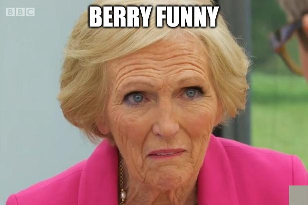 Mary Berry Says | BERRY FUNNY | image tagged in mary berry says | made w/ Imgflip meme maker