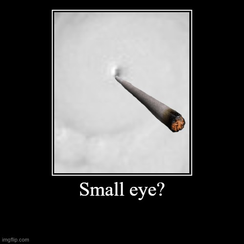 small eye? since wilma in 2005? | image tagged in funny,demotivationals | made w/ Imgflip demotivational maker