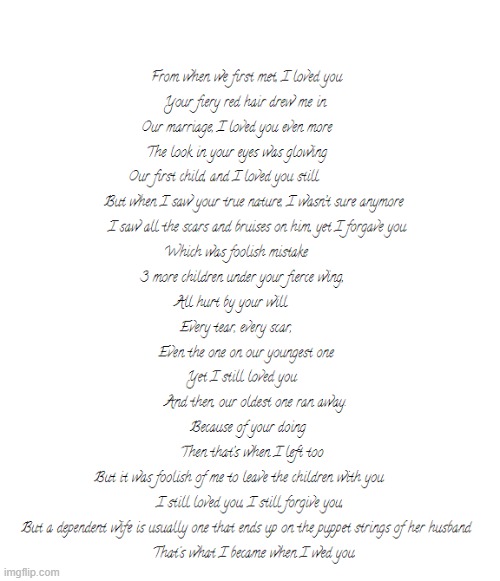 I made some poetry thing inspired by Rei Todoroki. (made with google doc) | made w/ Imgflip meme maker