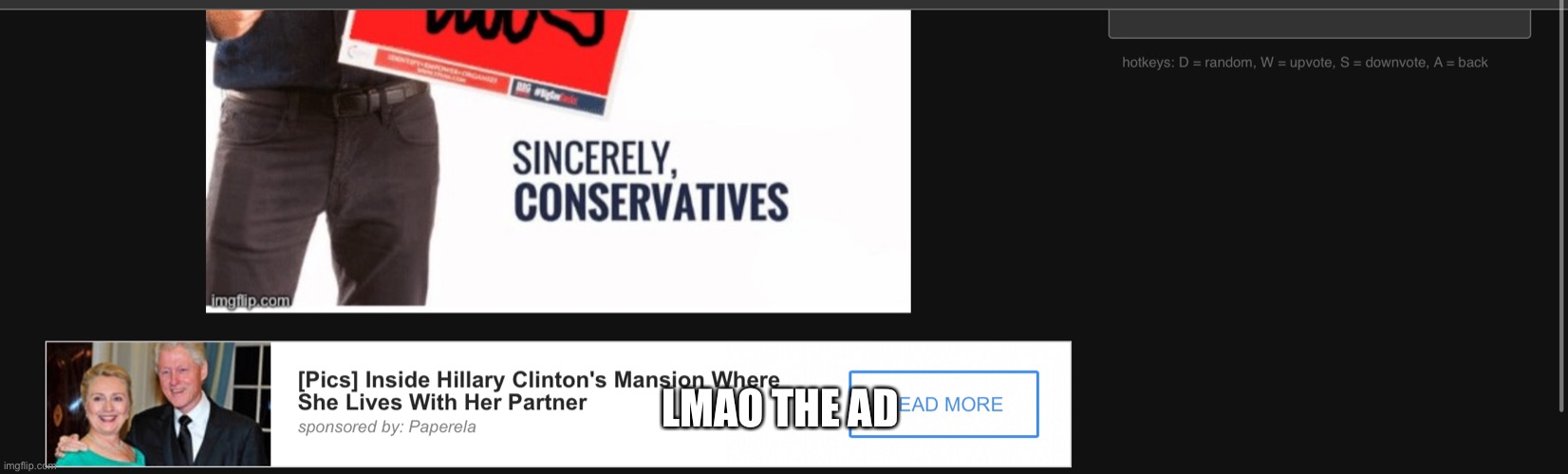 LMAO THE AD | made w/ Imgflip meme maker