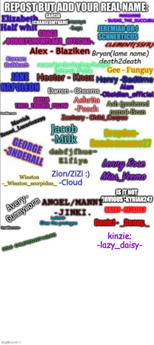 ye | kinzie; -lazy_daisy- | image tagged in oh wow are you actually reading these tags | made w/ Imgflip meme maker