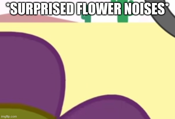 *SURPRISED FLOWER NOISES* | made w/ Imgflip meme maker