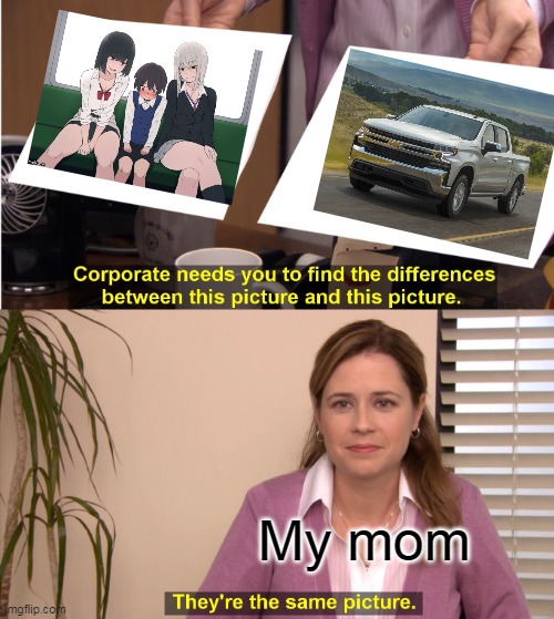 They're The Same Picture | My mom | image tagged in memes,they're the same picture | made w/ Imgflip meme maker
