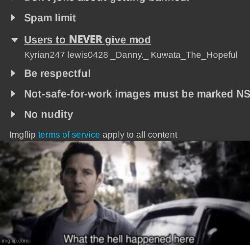 image tagged in what the hell happened here | made w/ Imgflip meme maker