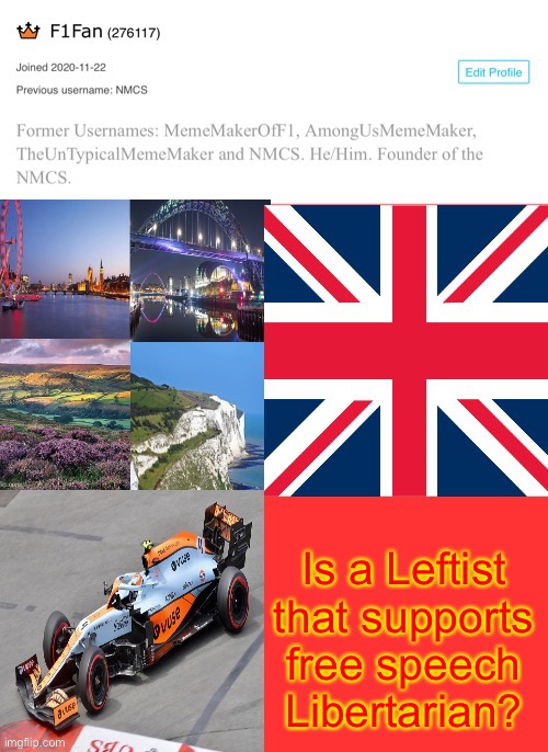 F1Fan Announcement Template | Is a Leftist that supports free speech Libertarian? | image tagged in f1fan announcement template | made w/ Imgflip meme maker