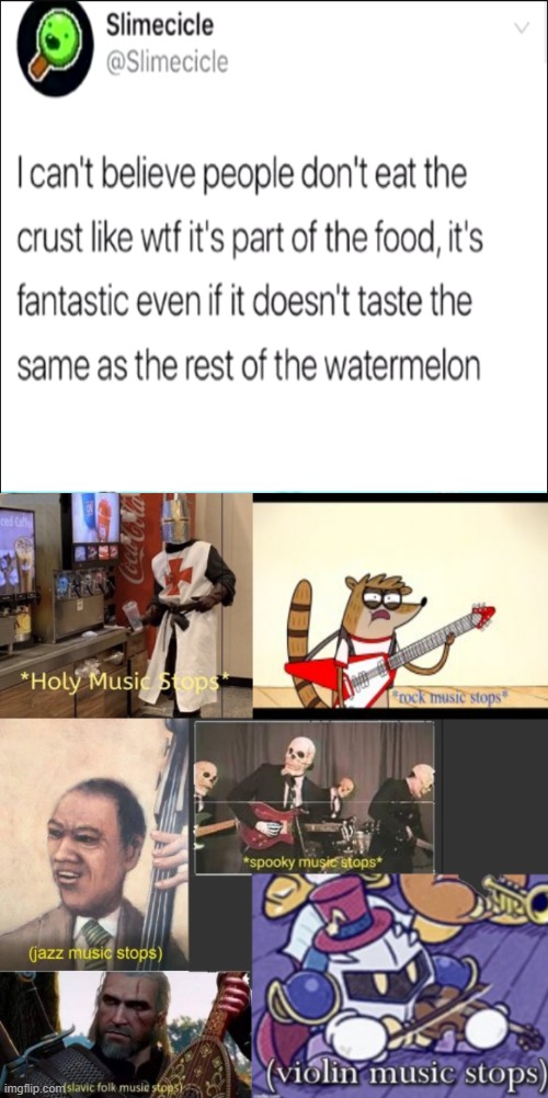 ayo wtf | image tagged in holy music stops,jazz music stops | made w/ Imgflip meme maker