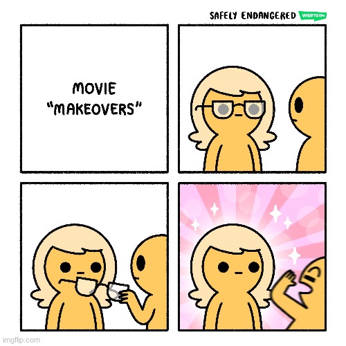 ta-da | image tagged in comics/cartoons,movie makeover,safely endangered | made w/ Imgflip meme maker