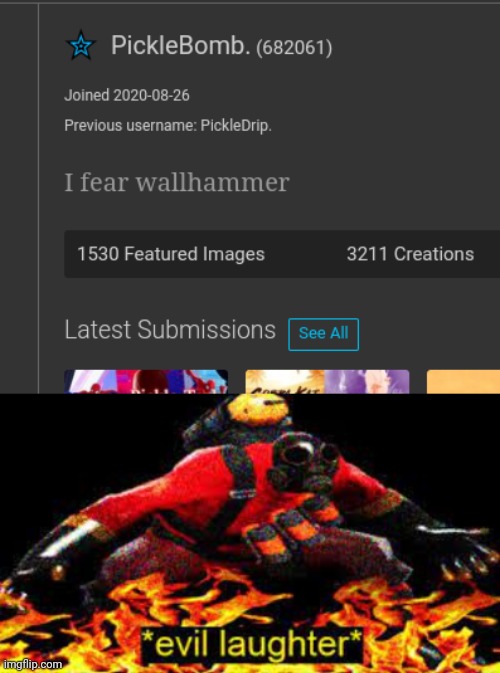 image tagged in evil laughter | made w/ Imgflip meme maker