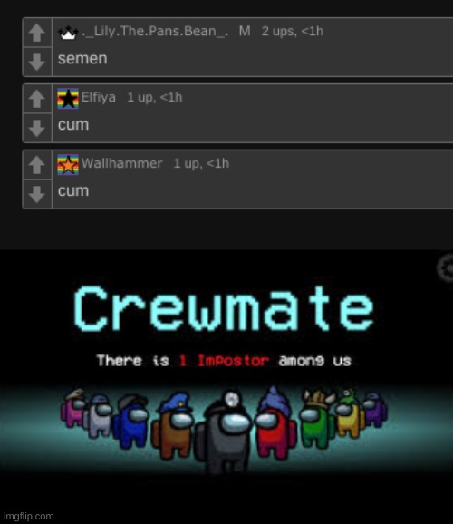 image tagged in there is 1 imposter among us | made w/ Imgflip meme maker