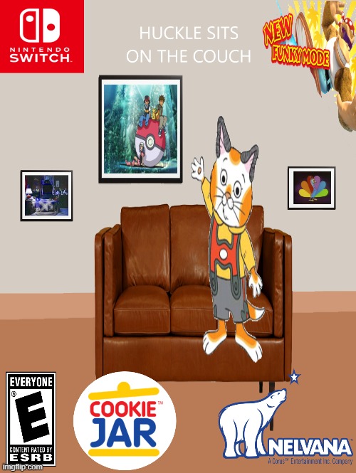 Huckle Sits on the Couch | image tagged in expand dong | made w/ Imgflip meme maker