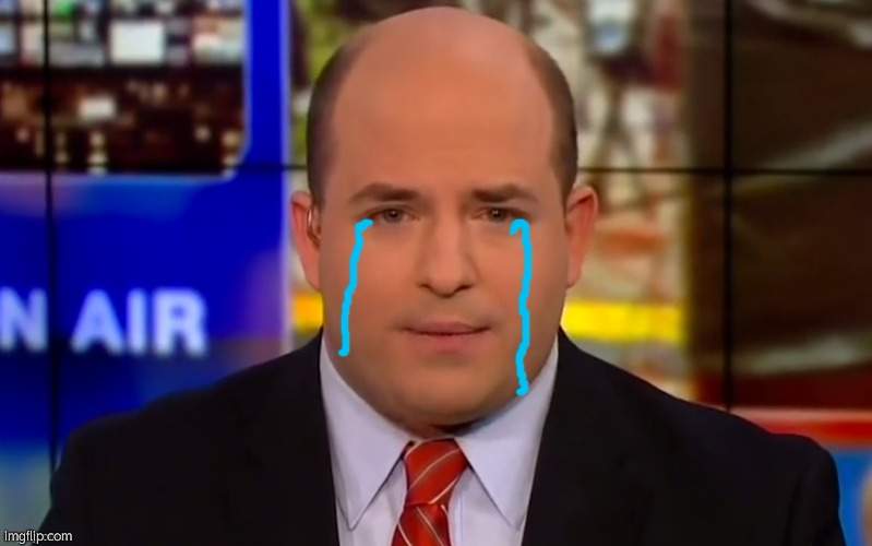 image tagged in cryin' brian stelter | made w/ Imgflip meme maker