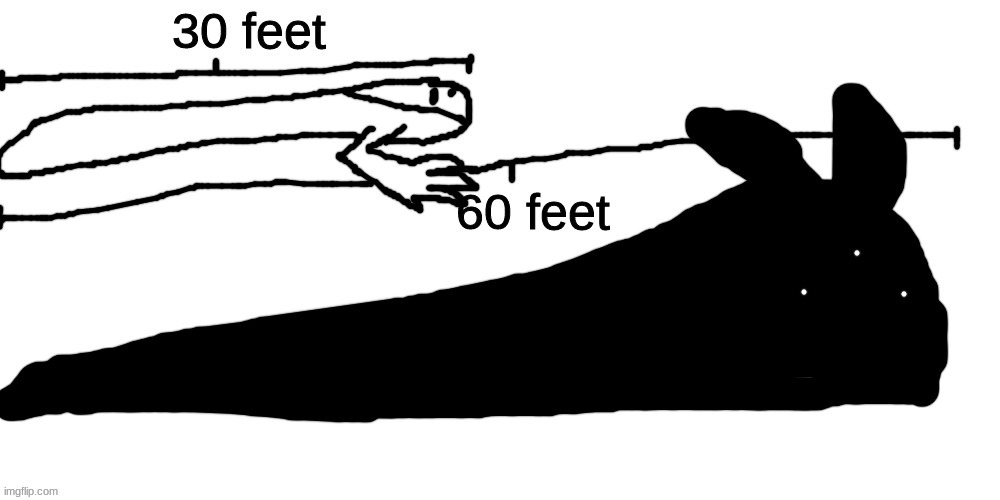 idiot and bridge worm size comparison (btw this is just le idiot's base size when he first becomes this form) | made w/ Imgflip meme maker