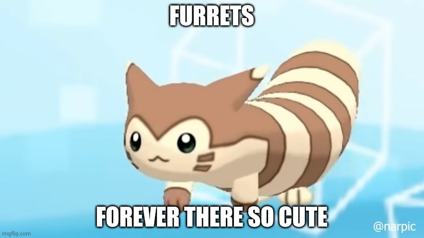 They spared me | FURRETS; FOREVER THERE SO CUTE | image tagged in furret walcc | made w/ Imgflip meme maker