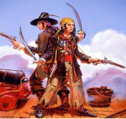 Anne Bonny & Mary Read | image tagged in anne bonny mary read,history,strong women | made w/ Imgflip meme maker