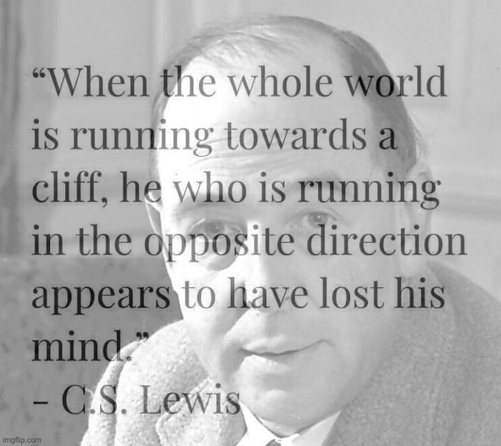 C.S. Lewis quote | image tagged in c s lewis quote | made w/ Imgflip meme maker