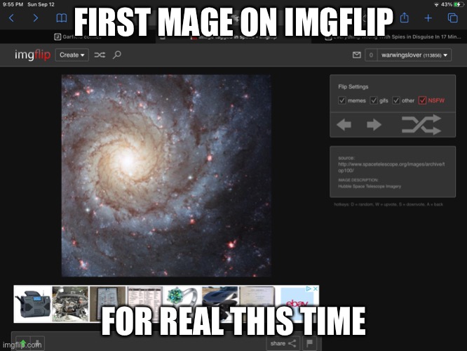 https://imgflip.com/i/3a4 | FIRST MAGE ON IMGFLIP; FOR REAL THIS TIME | image tagged in after all these years | made w/ Imgflip meme maker