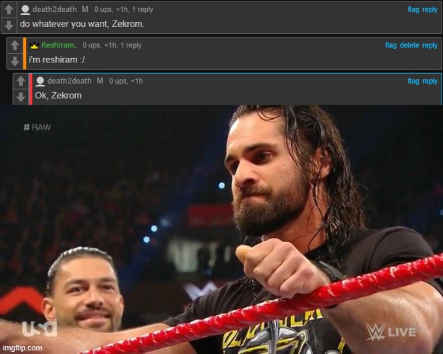 *visible hesitation* | image tagged in seth rollins visible hesitation | made w/ Imgflip meme maker